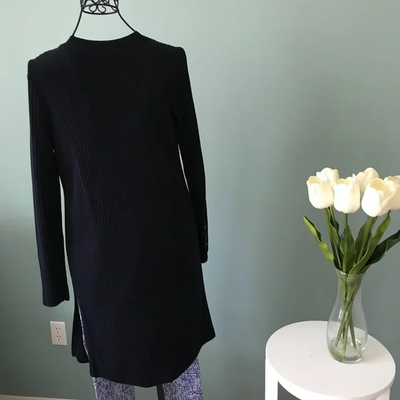 Talbots Navy Topper Sz S - Picture 2 of 6